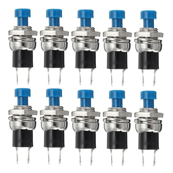 10pcs Momentary Button Switches ON/OFF Push Button Mini Switches 250V 0.5A
