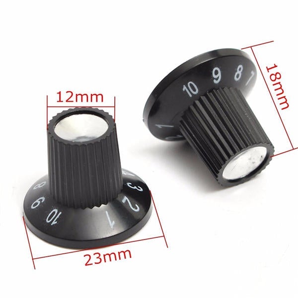 12 x Guitar AMP Knob Amplifier Skirted Knobs Volume Tone Control for Fender