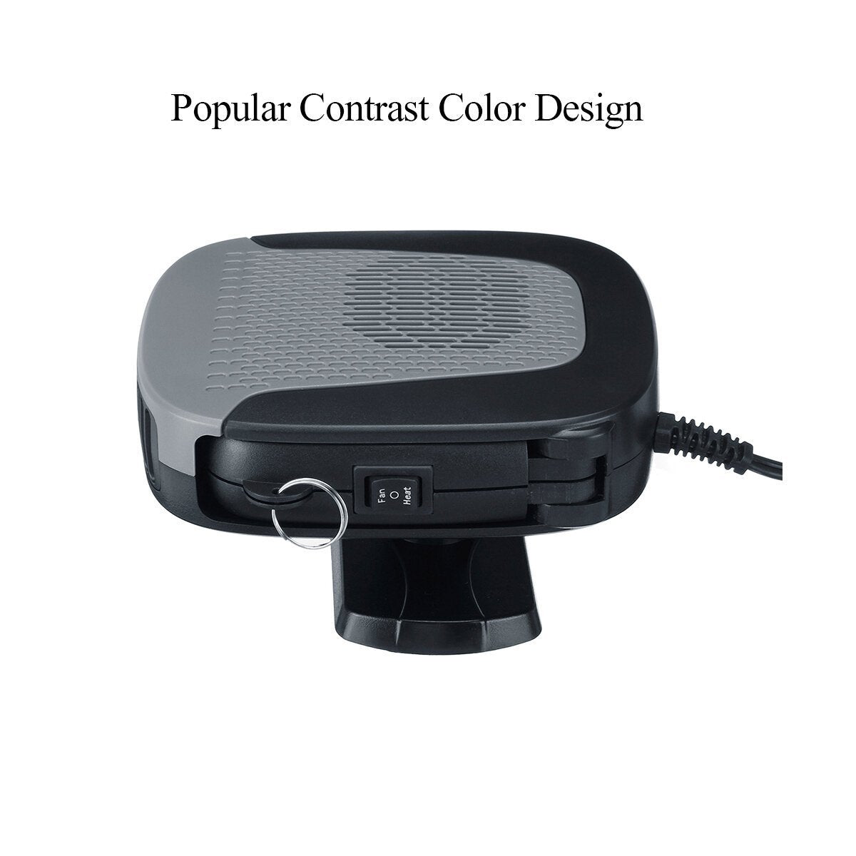12V Portable Car Electric Heater Heating Fan Defogger Defroster Demister 360Universal Rotating Base
