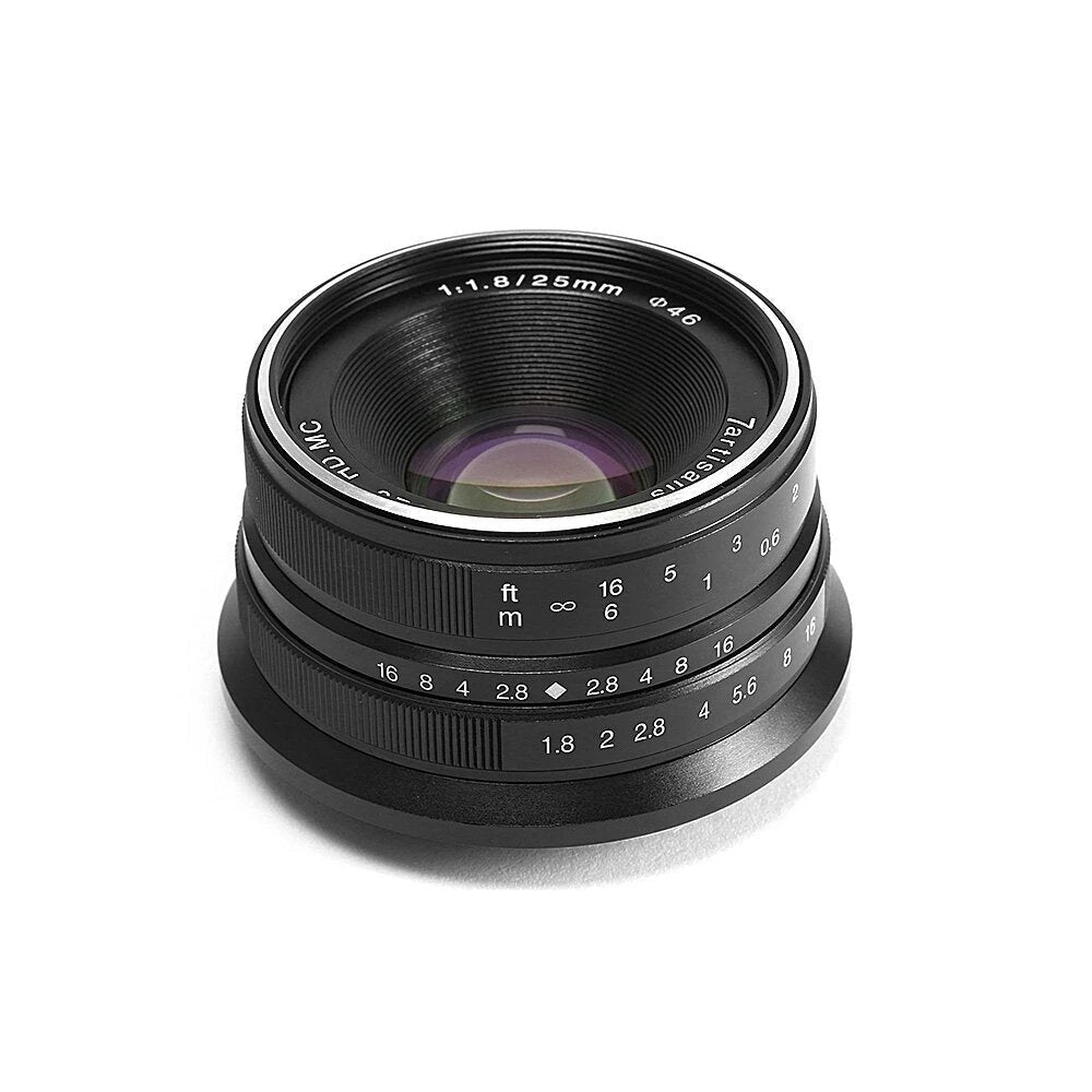 25mm F1.8 Prime Lens for Sony E Mount for Fujifilm for Canon EOS-M Mout Micro 4/3 Cameras A7 A7II A7R for Panasonic for OLYMPUS epm1