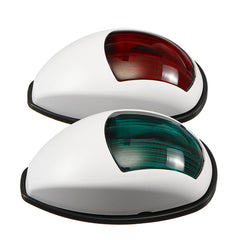 Pair LED White 12V Marine Boat Yacht Starboard Port Bow Navigation Signal Lights Lamps