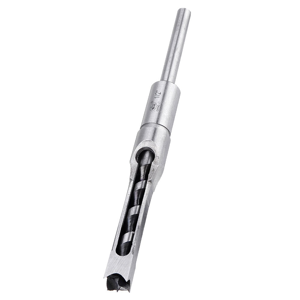 6.35/7.94/9.5/12.7mm Square Hole Drill Bit Mortising Chisel 1/4 to 1/2 Inch