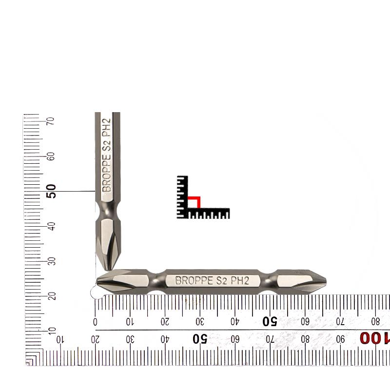 Magnetic Phillips Screwdriver Bit Set with Removable Magnetizer Ring PH2 Electric Screwdriver 1/4 Inch Hex Shank