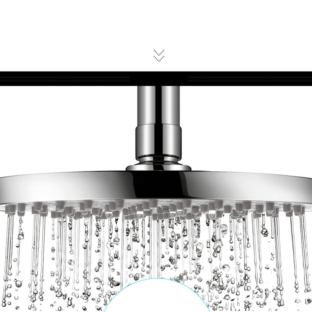 Shower System Bathroom Massage Wall Mounted Head Chrome Polished Rainfall Bath Sets