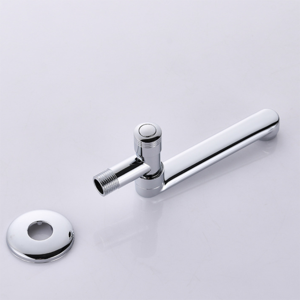 Silver Bathroom Washbasin Countertop Basin Single Single-Hole Hot And Cold Water Tap