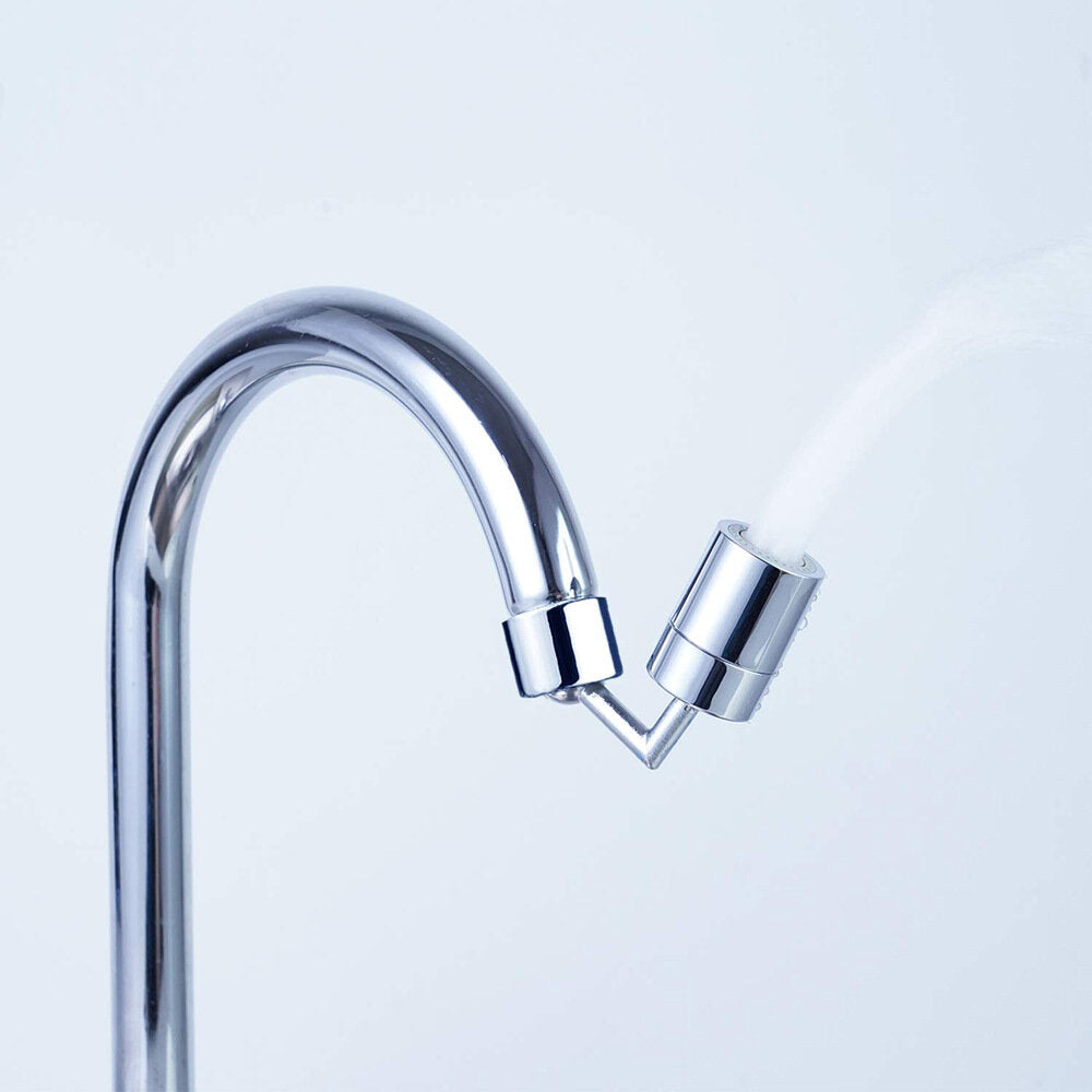 360 Degree Swivel Faucet Universal Rotating Mesh Mouth Anti Splash Head Dual Model Bubbler Faucet Extender for Bathroom Kitchen