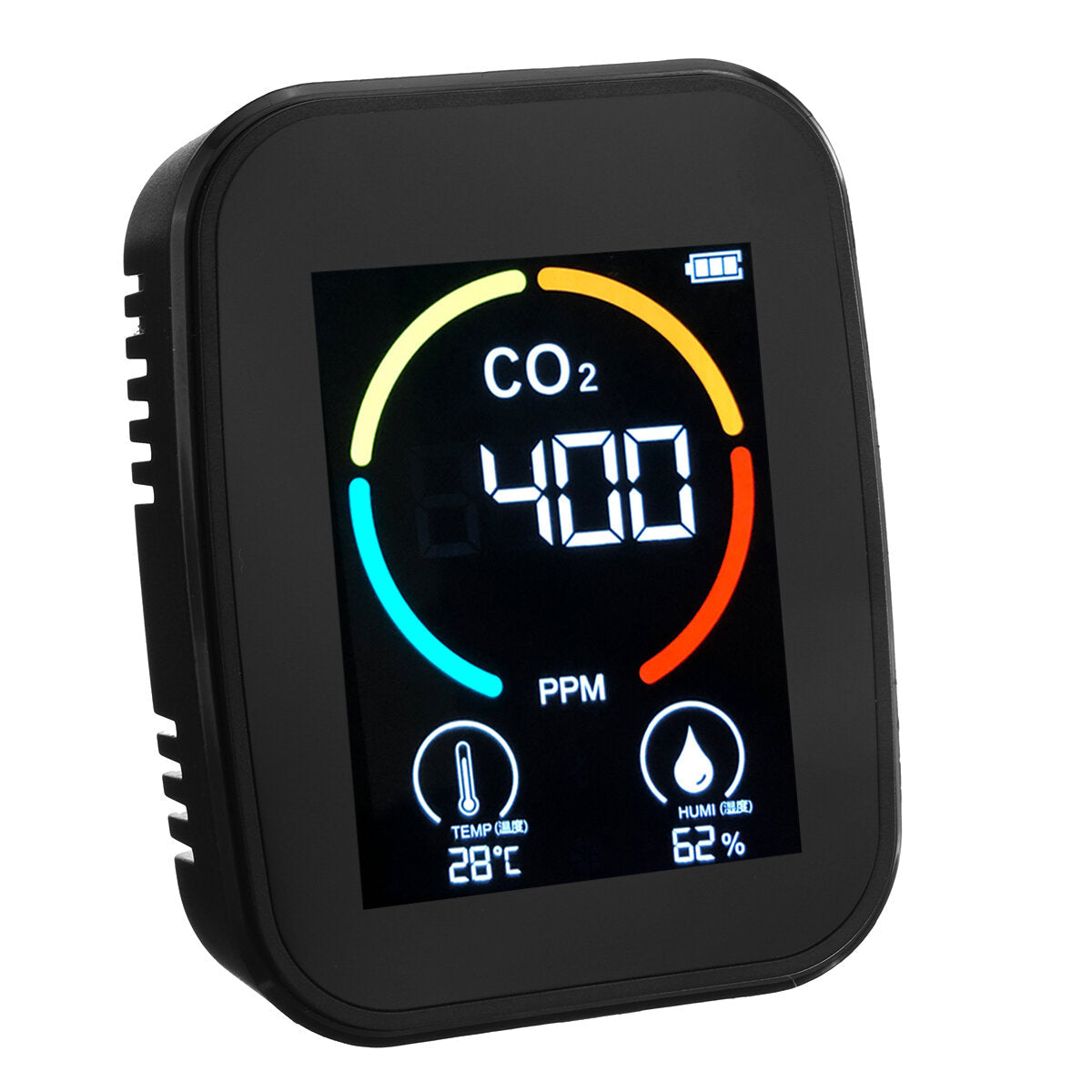 Carbon Dioxide Detector Portable Household USB Infrared Air Humidity Temperature