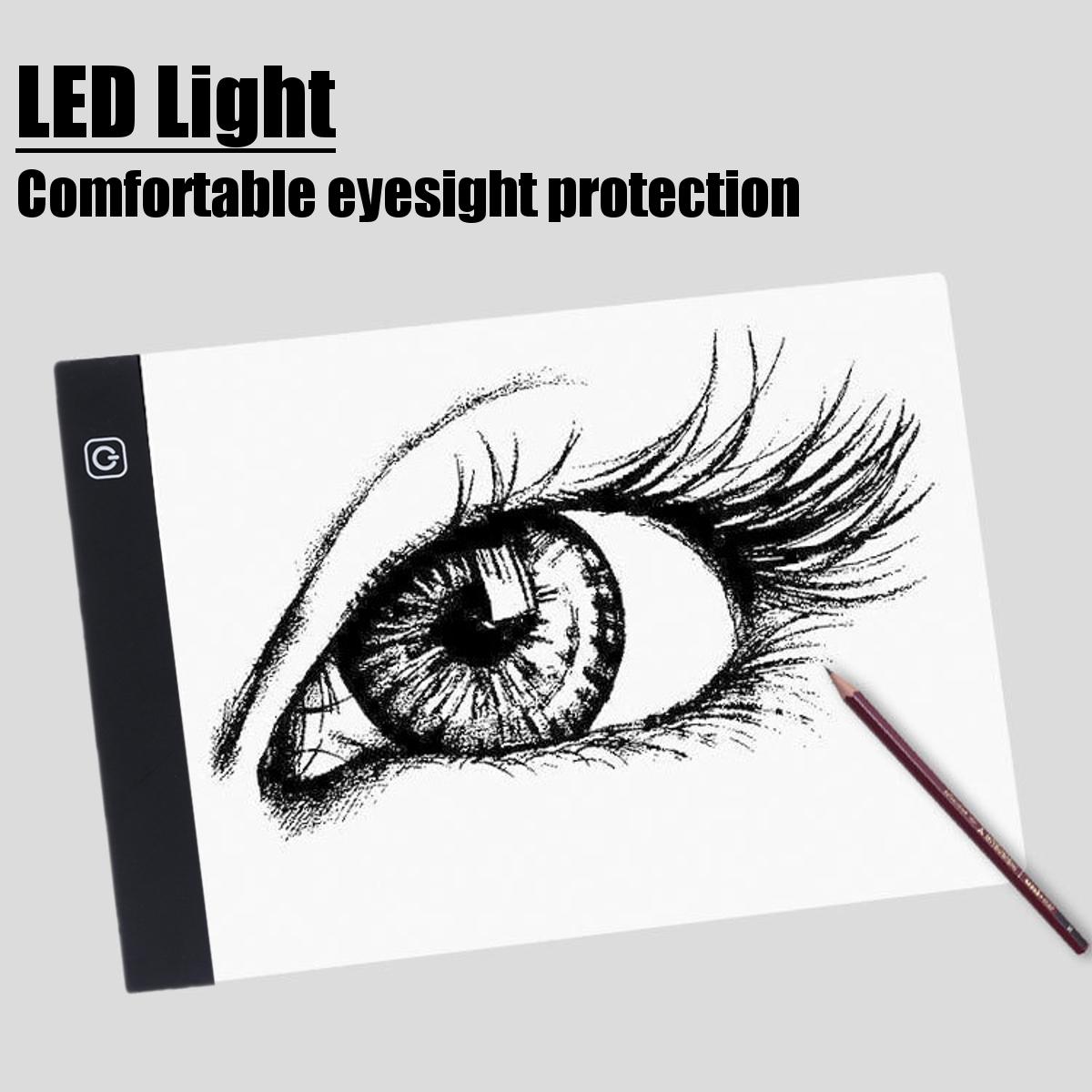 LED Art Craft Drawing Copy Tracing Tattoo LED Light Box Board Pad Thin with USB Cable Paintings Graphics Tablet