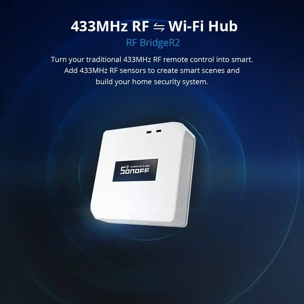 Smart 433MHz Remote to App WiFi Smart Home Automation Work for Google Home Alexa