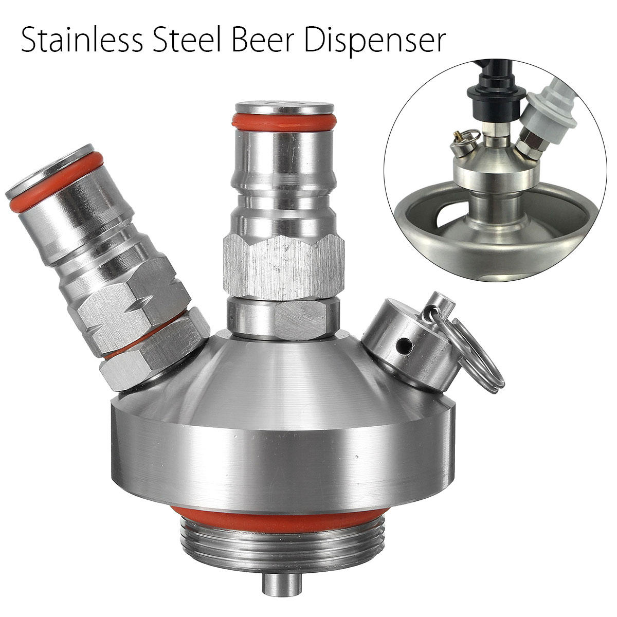 Stainless Steel Beer Dispenser For Mini Keg Home Brew Spear Craft