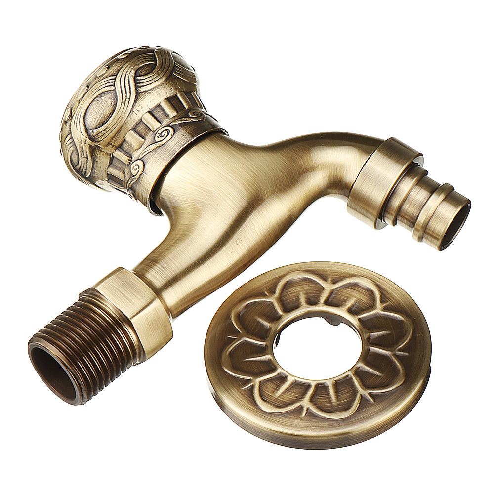 1/2 Inch Copper Washing Machine Faucet Mop Pool Sink Tap Wall Mounted Single Handle Garden Bathroom Basin Faucet