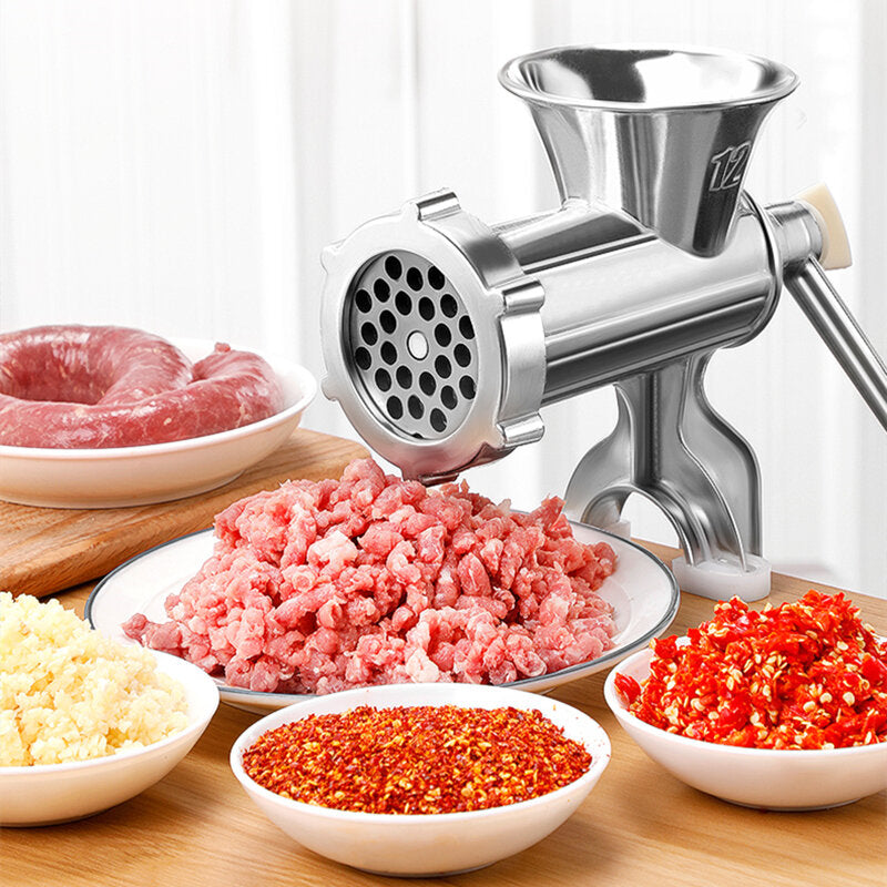 Meat Grinder Sausage Filler Stainless Steel Manual Filling Machine for Pork Beef Fish Chicken Rack Pepper