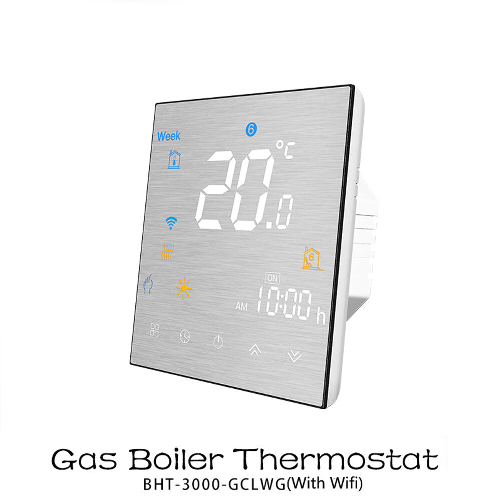 WiFi Smart Thermostat Temperature Controller for Water/Electric Floor Heating Water/Gas Boiler Works with Alexa Google Home