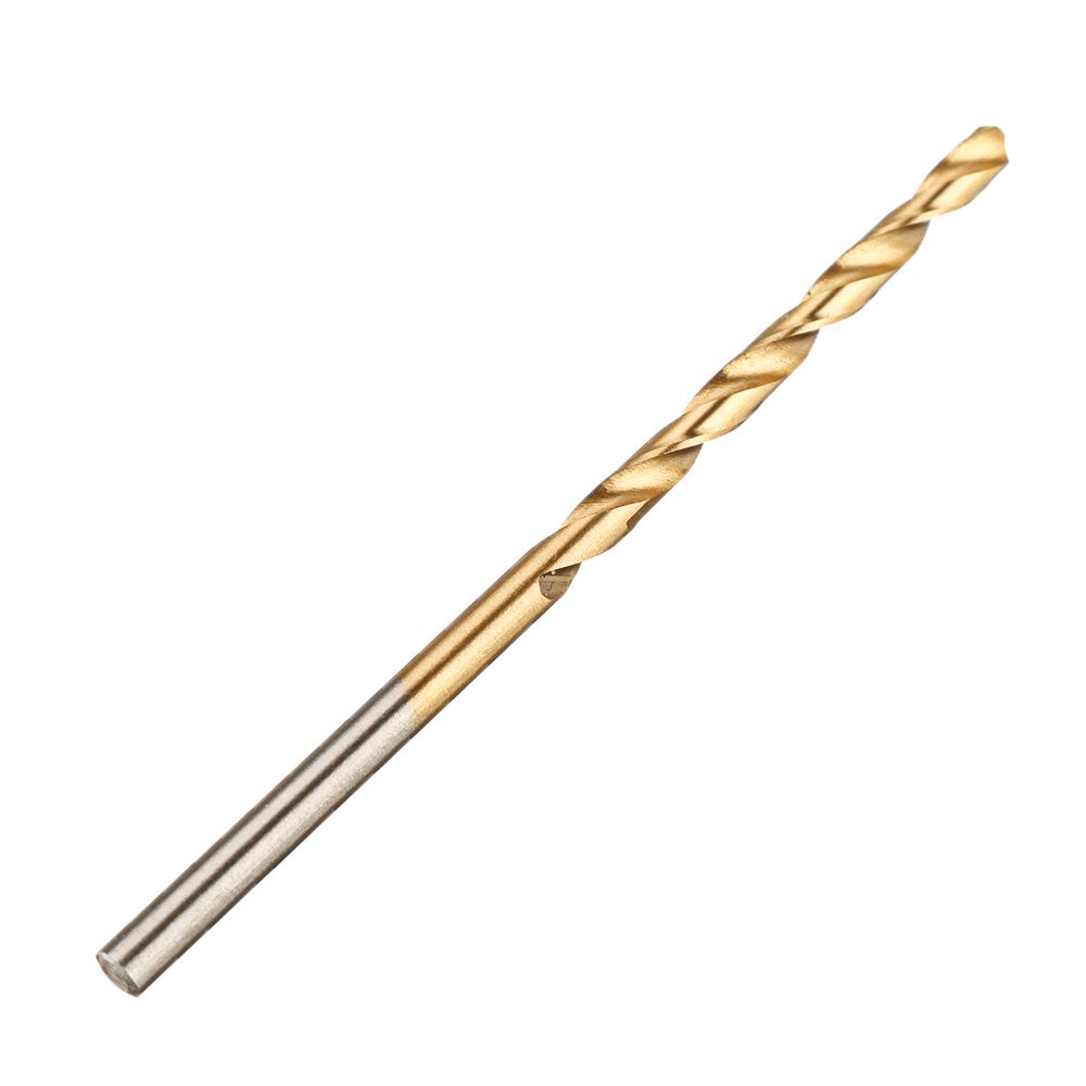 50/60Pcs Twist Drill Set Individual Drill Bits 1/16"-1/8 " Round Shank Drill Set Titanium Coating HSS Drill Bit Set Quick Change Drill Bit Set