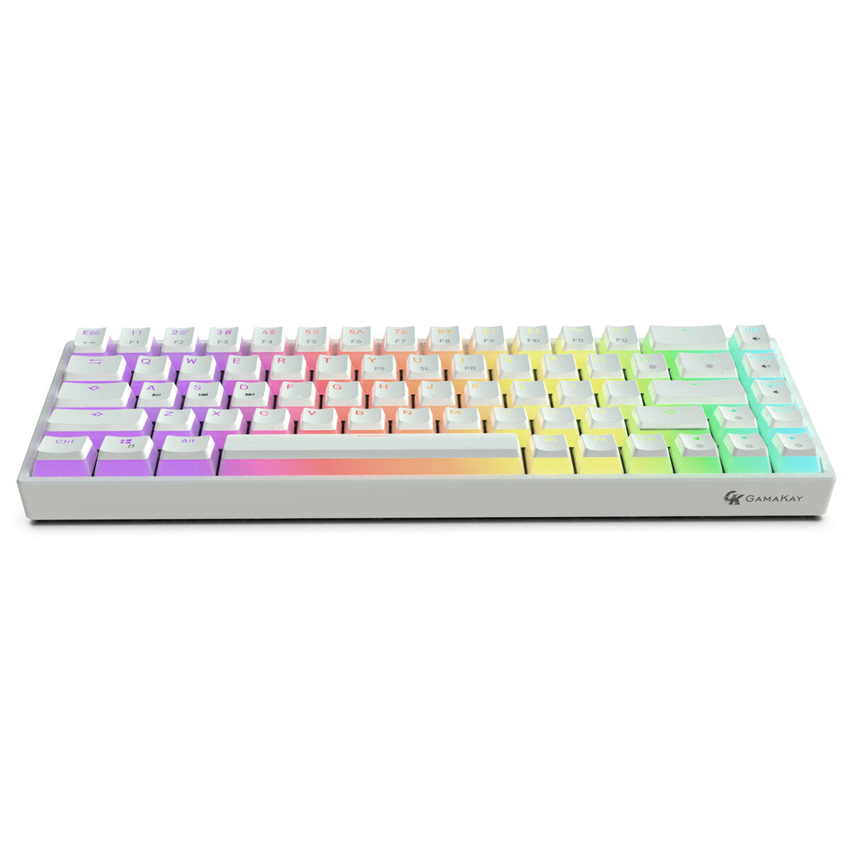 Wired Mechanical Keyboard Optical Switch Pudding Keycaps RGB 68 Keys 65% Hot Swappable Gaming Keyboard