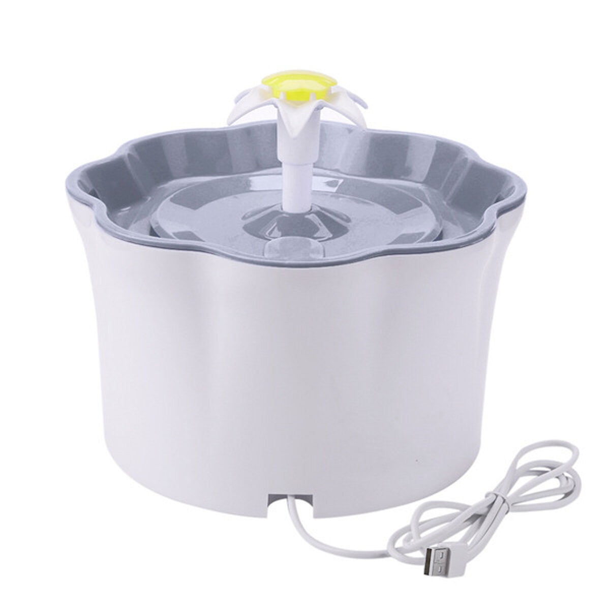 Automatic Pet Drinking Fountain 2.6L DC5V USB Charging Lily Shape-with/without Mat