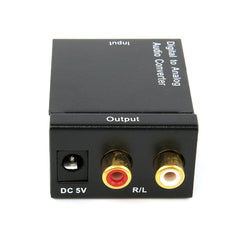 Mini Digital To Analog Audio Converter Digital Optical Coaxial Signal to Analog Stereo Audio Adapter 3.5mm