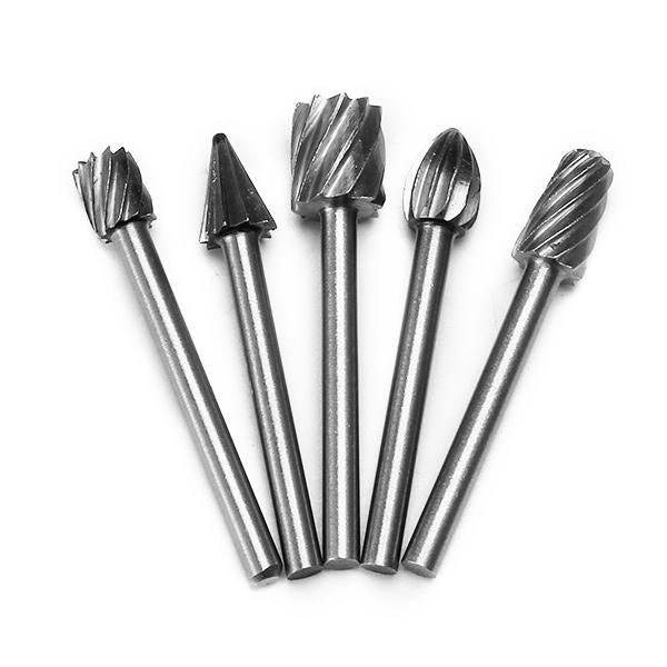 10pcs 3mm Shank HSS Router Bit Rotary Burr File Set Milling Drill Cutter for Woodworking