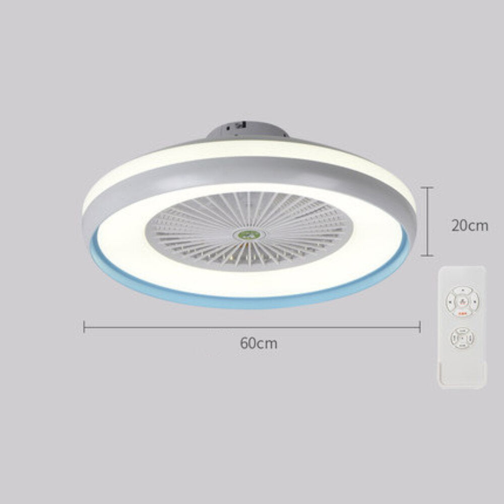 Ceiling Fan with Lighting LED Light Stepless Dimming Adjustable Wind Speed Remote Control