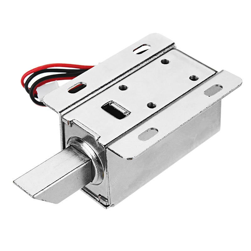 24V DC Electric Lock Assembly Solenoid Long Locking Tongue Cabinet Drawer Door