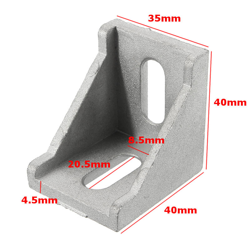 4Pcs Corner Bracket Cast Aluminum Angle Corner Joint 40x40mm