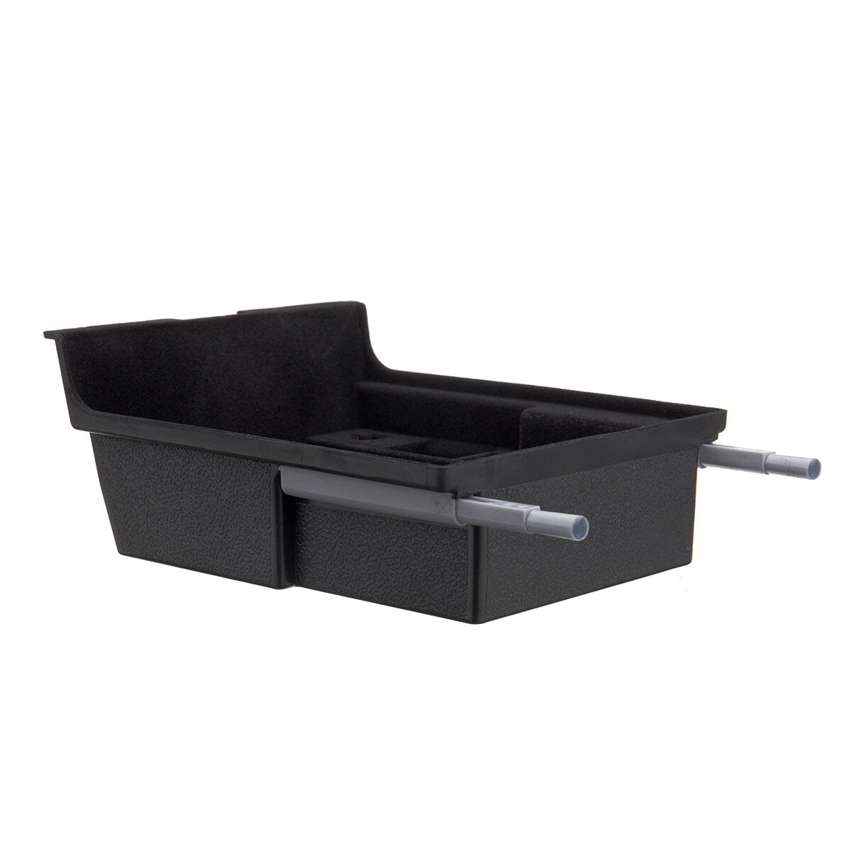 Flocked Center Console Armrest Storage Box Organizer Tray with Spring Pushing For Tesla Model 3/Y 2021