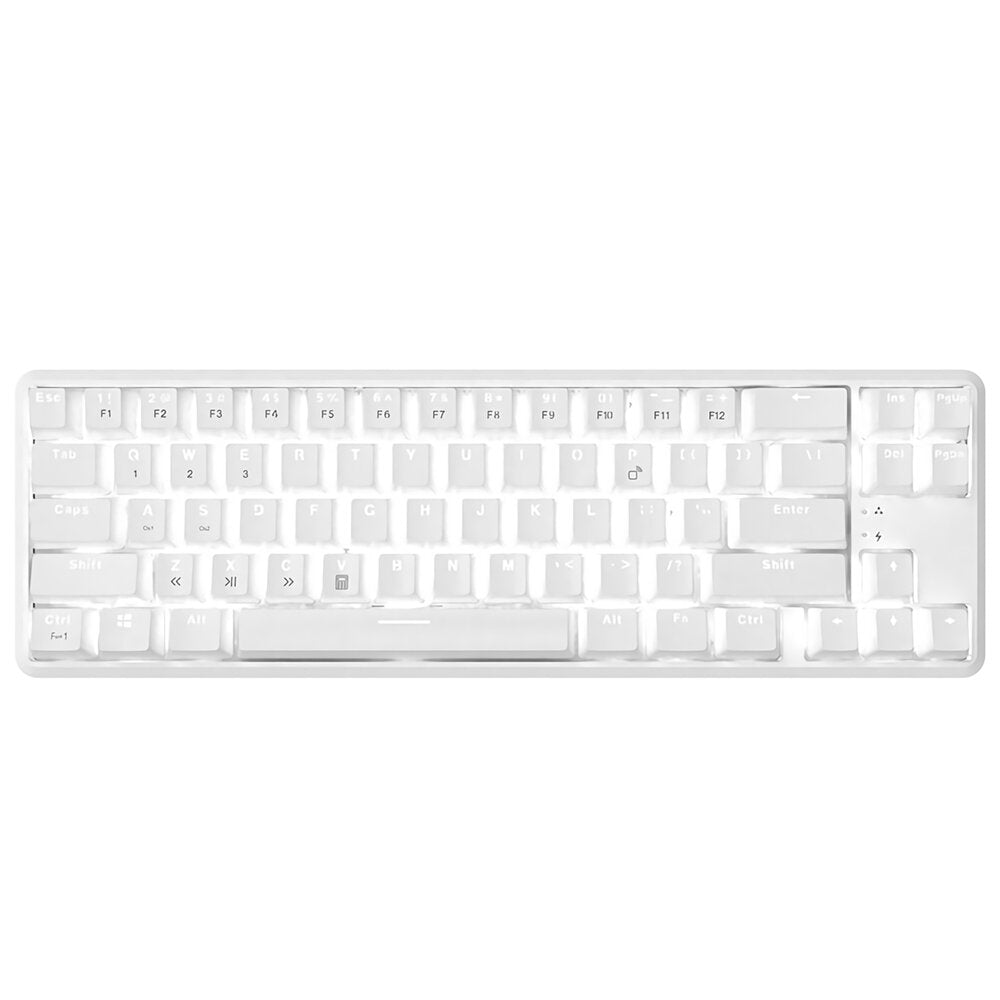 68 Keys Mechanical Keyboard Wireless Bluetooth Wired Dual Mode Anti-ghosting Backlight Mechanical Switch Gaming Keyboard