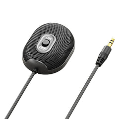 Omni-Directional Microphone 3.5mm AUX Condenser for Business Conference PC Laptop Voice Pickup Mic