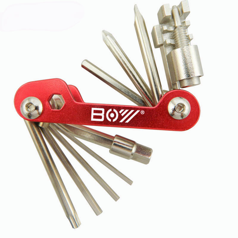 12 In 1 Bicycle Multitool Repair Kit Hexagon Screwdriver Set Chain Clamp Splitter Tool