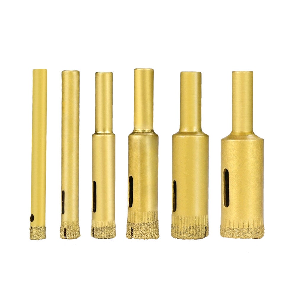 7pcs 5-16mm HSS Titanium Coated Hole Saw Cutter Opener for Glass Marble Vitrified Tiles