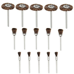 15pcs Bristle Brushes Set Deburring Cleaning Polishing Tool For Electric Grinder