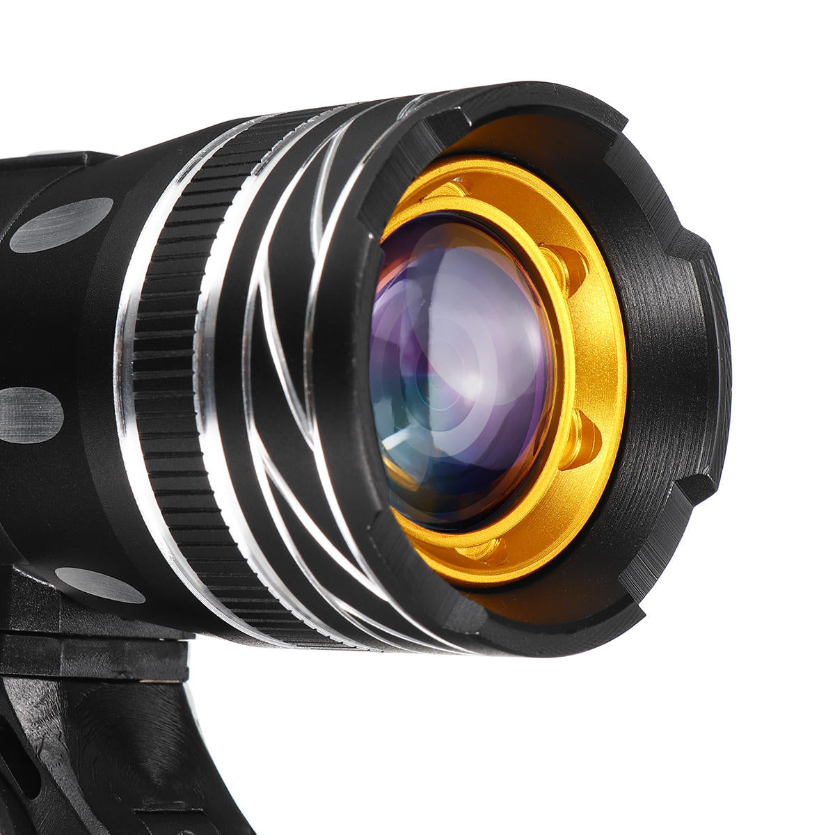 650LM T6 LED Zoomable Bike Headlight USB Charging Super Bright Bike Front Light Cycling Warning Light