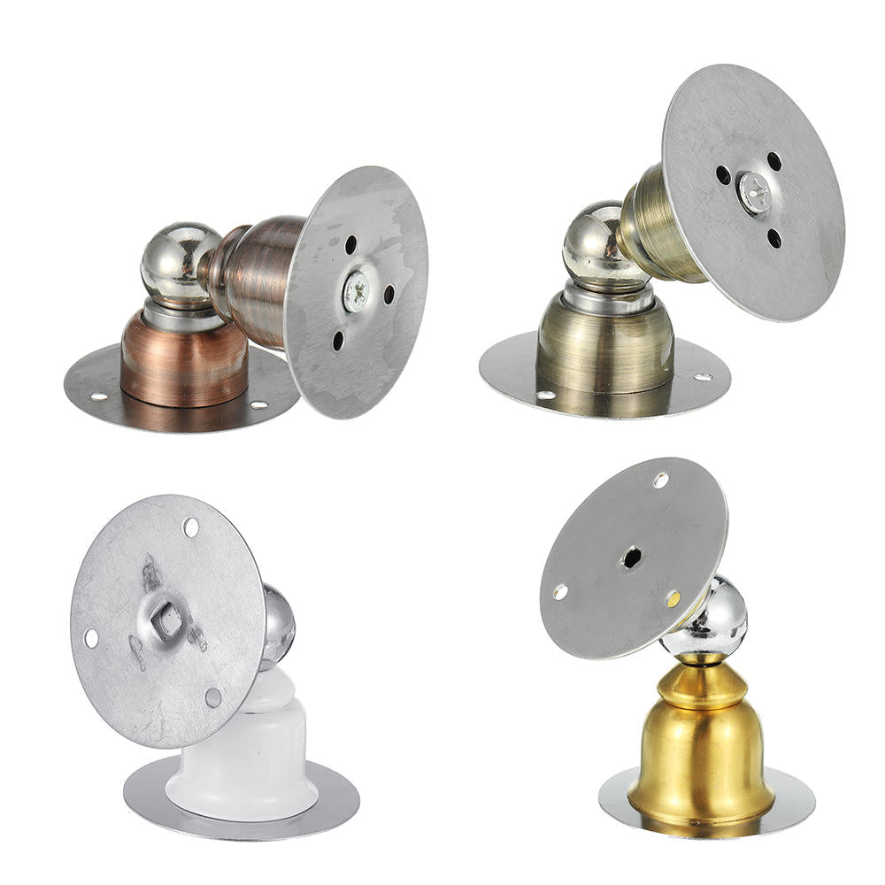 Stainless Steel Magnetic Door Stopper Sticker Free Punching Toilet Bedroom Door Suction