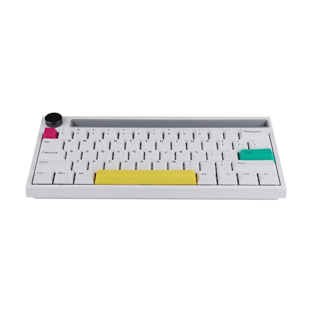 Wireless Mechanical Keyboard 62Keys Bluetooth 3.0 Dual Mode Built-in Battery Type-C Interface With Volume Botton for PC Laptop Smartphone Tablet