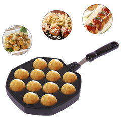Grill Pan 16 Holes Octopus Maker Stove Cooking Plate for Kitchen
