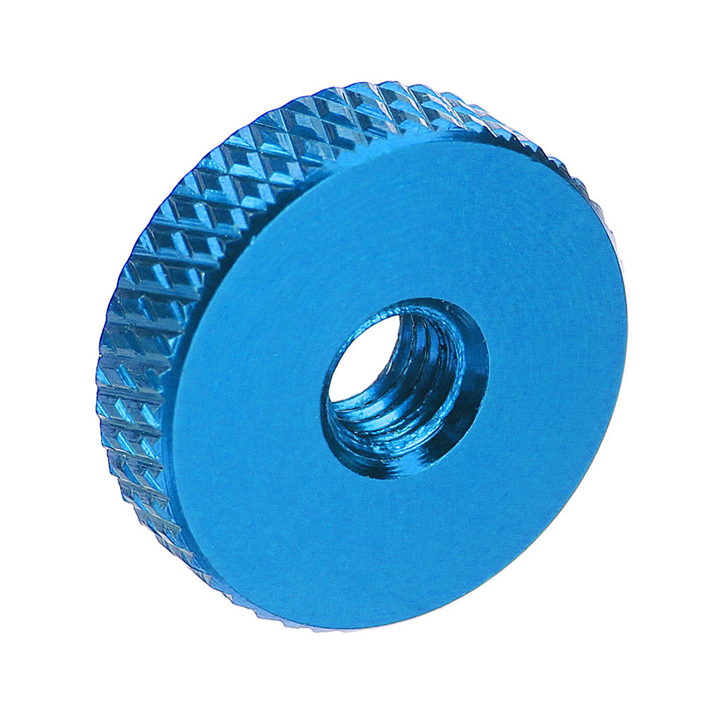M4AN3 10Pcs M4 Manual Knurled Thumb Screw Nut Spacer Flat Washer Aluminum Alloy Multicolor