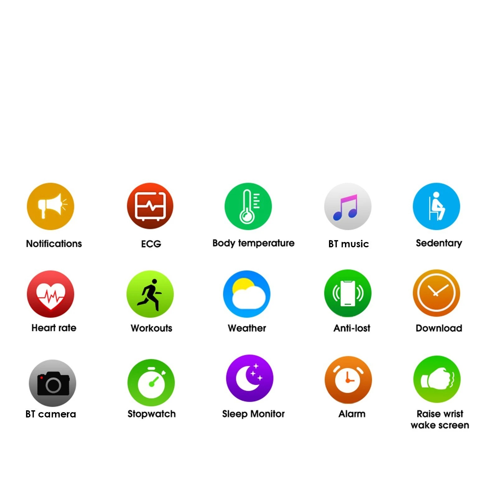 1.75 Inch IPS Screen Intelligent Sport Watch Temperature Heart Rate Blood Pressure/Oxygen Monitor