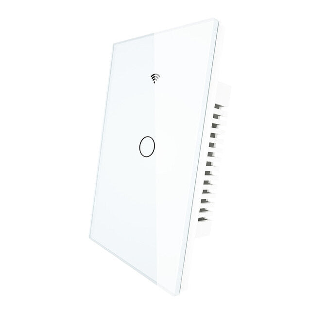 WiFi Smart 1/2/3 Gang Wall Light Switch Glass Panel RF433&Wi-Fi Tuya APP Remote Control Works With Alexa Google Home