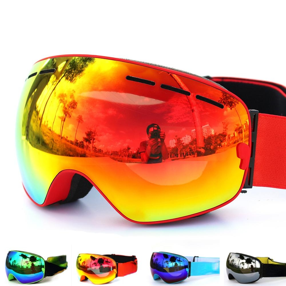Ski Goggles Double Layers UV400 Anti-Fog Big Mask Glasses for Skiing Snowboard