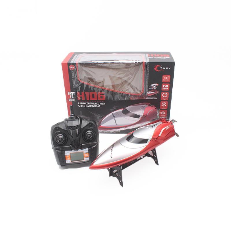 2.4GHz 7.4V 600mAh Battery LCD Display High Speed RC Boat Wireless Racing Fast Ship