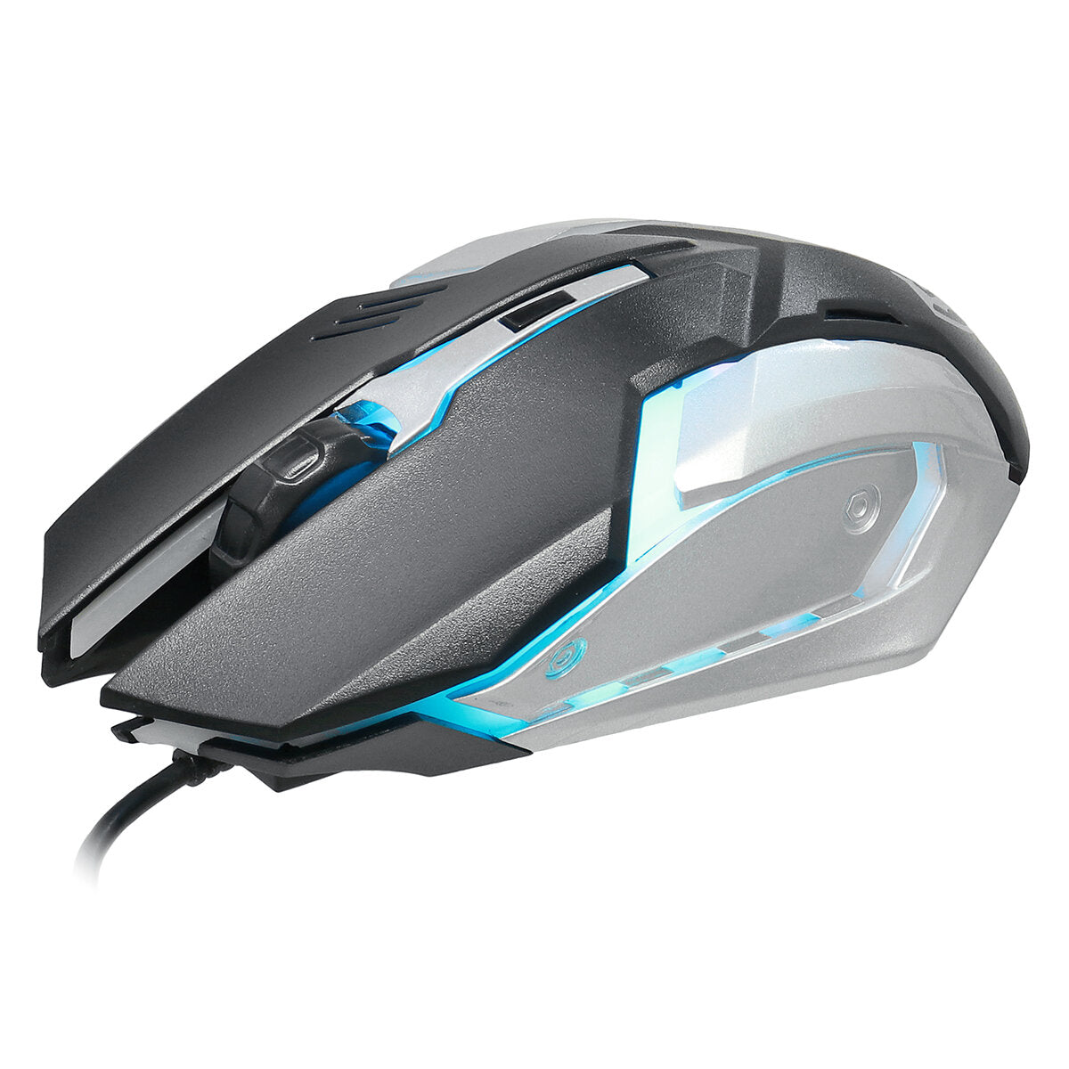 4-in-1 Keyboard Mouse Headset Mouse Pad Set USB Wired 104 Keys Punk Keycaps Keyboard Mouse Over-Ear Headset Mouse Pad Combo Set