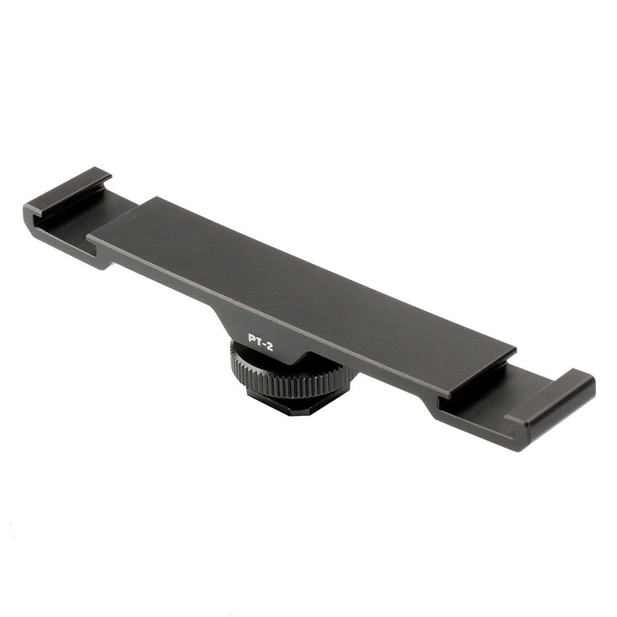 Dual Cold Shoe Flash Photography 1/4 Thread Bracket Plate for Microphone Flash Light