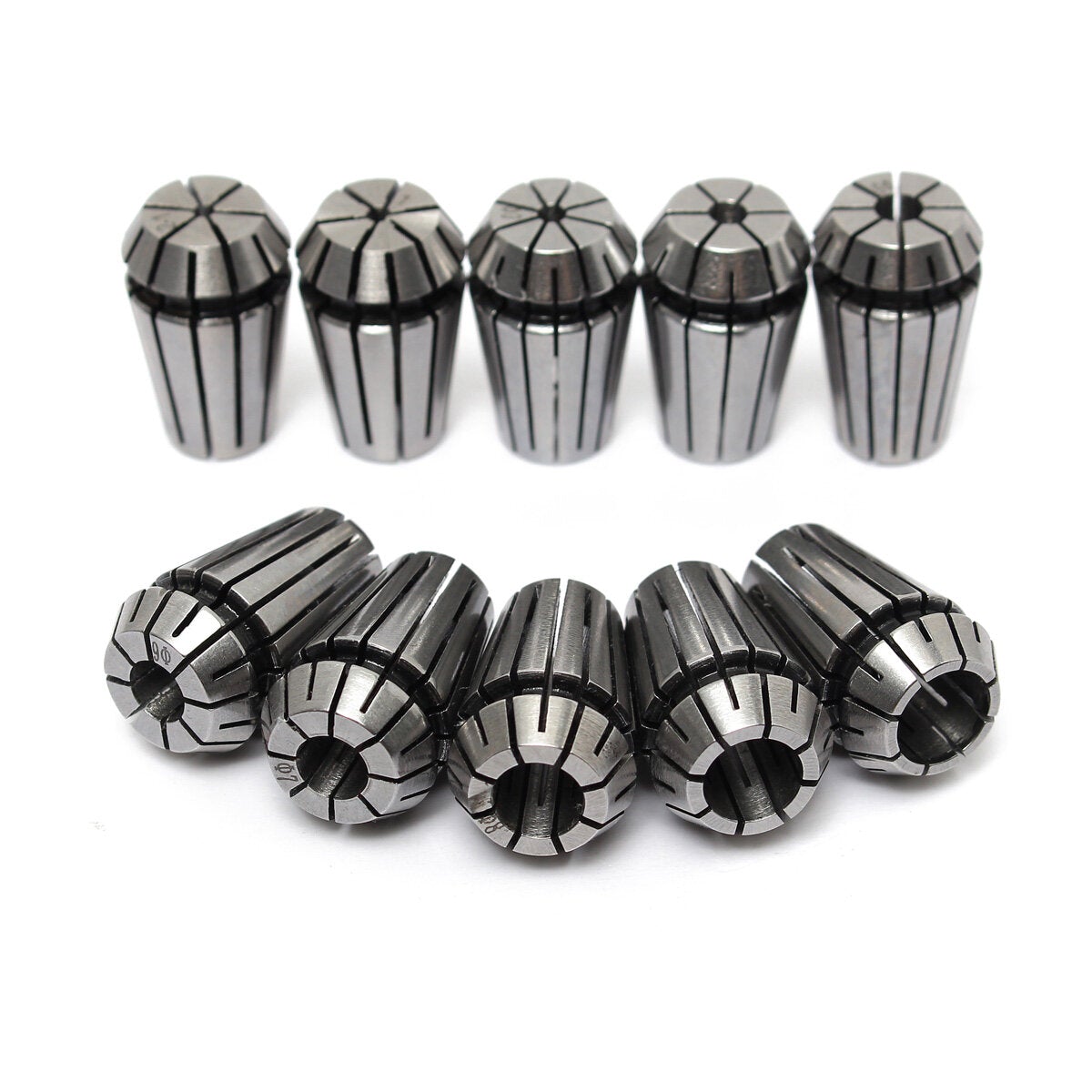 10pcs 1-10mm Spring Collets with 8mm Motor Shaft Holder Extension Rod Lathe Tools
