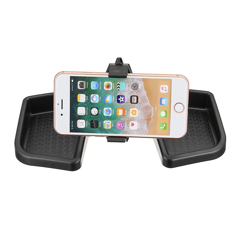 Universal 360 Degree Rotation Dashboard Phone Holder Stand with Storage Box