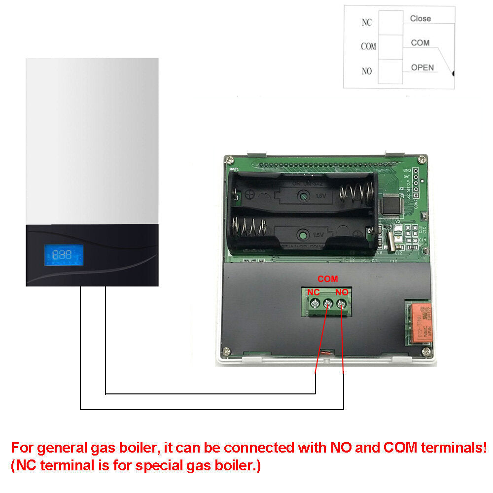 Smart Thermostat 7 Day Programmable Heating Controller For Gas Boiler