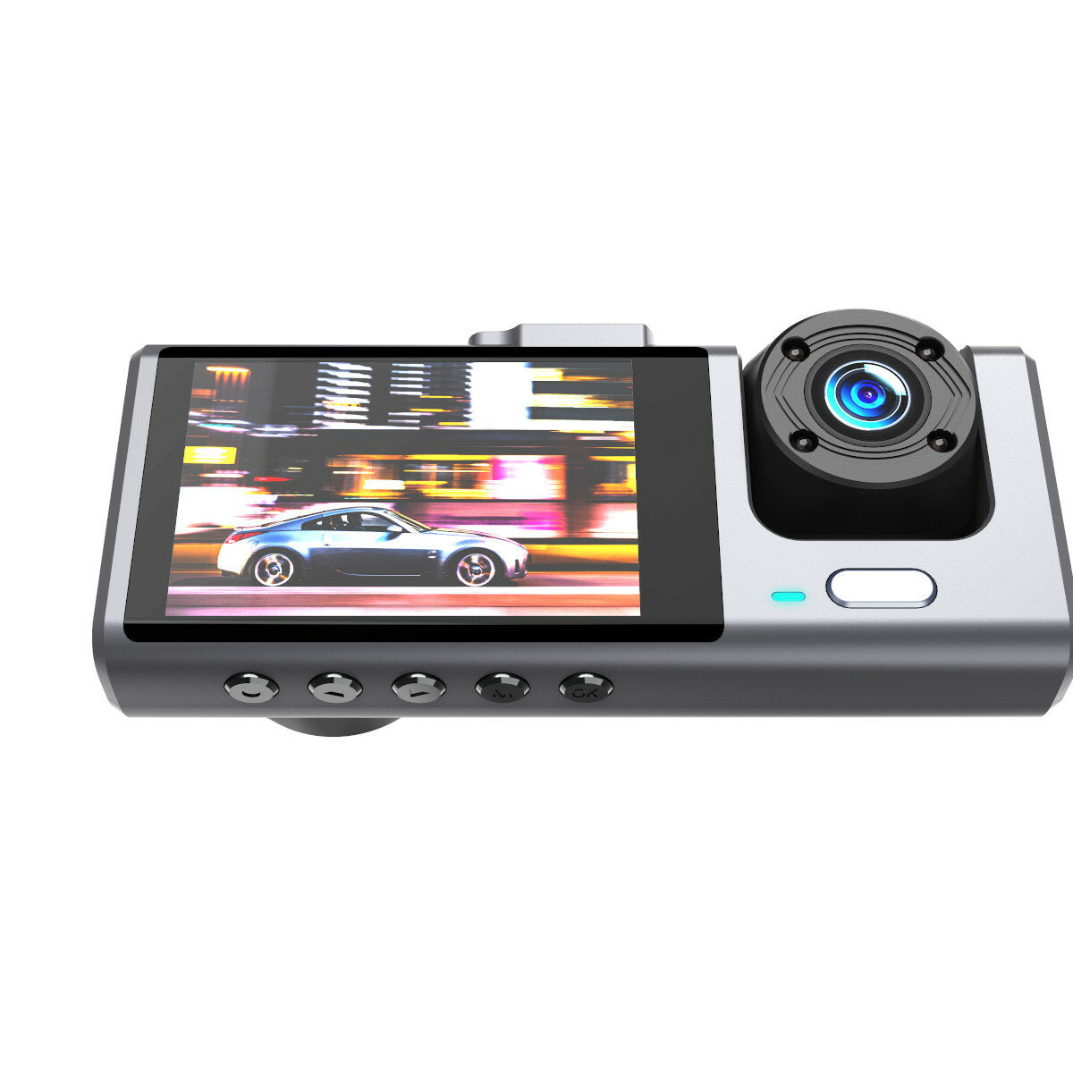 2 Inch Dash Cam 3-way HD 1080P Three-lens Parking Monitor with Night Vision Car DVR