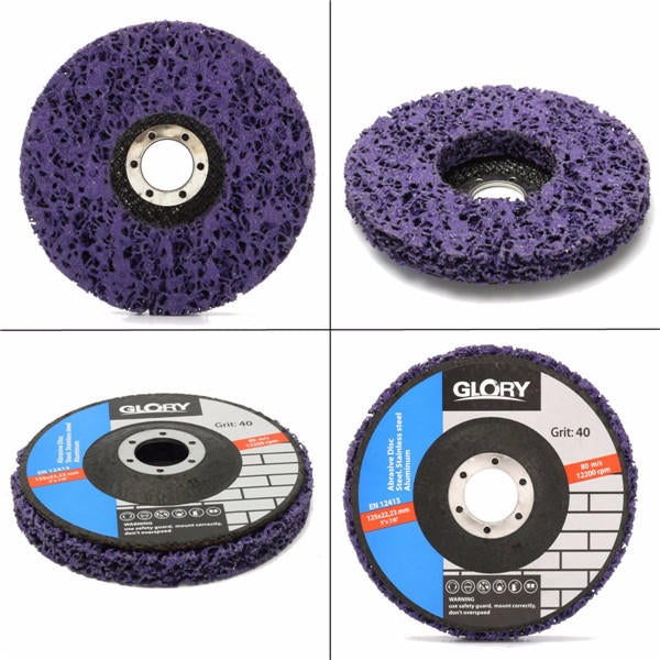 2pcs 125mm 5 Inch 40 Grit Grinding Disc Wheel for Angle Grinder