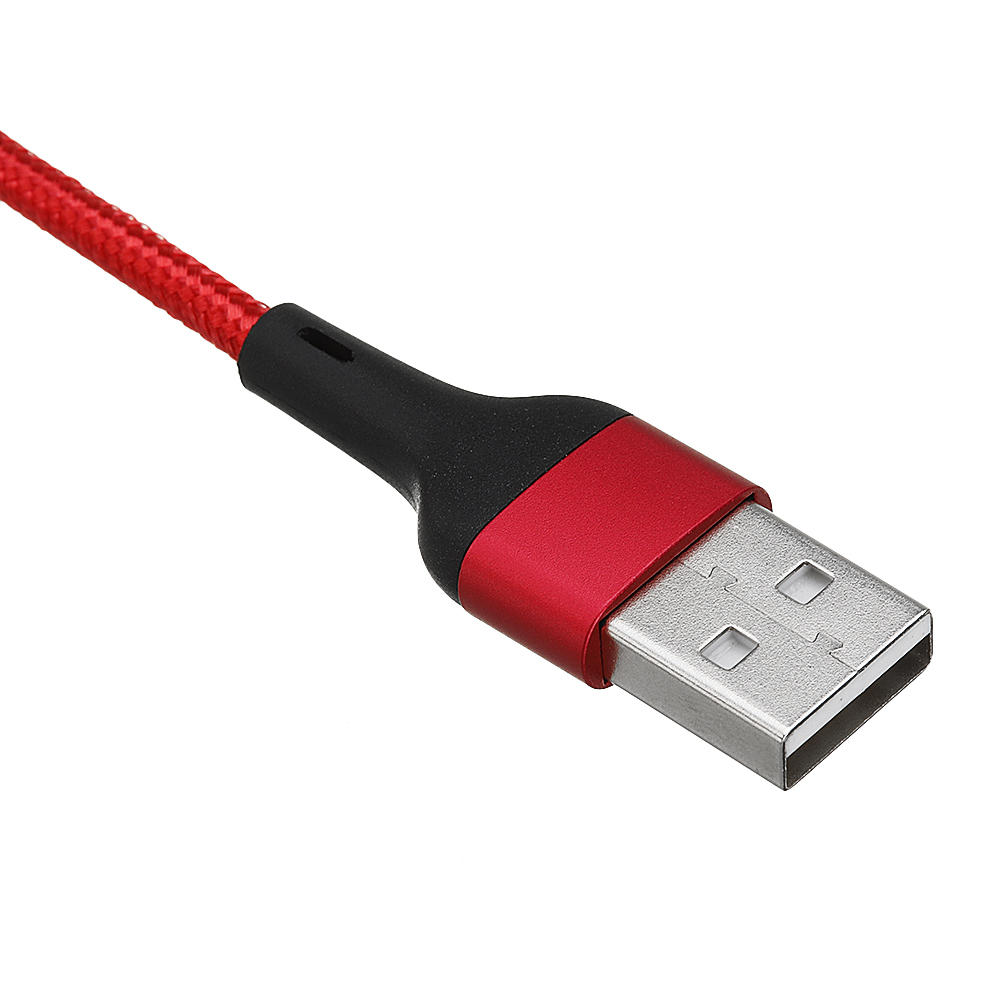 Micro USB LED Magnetic Braided Fast Charging Cable 1M For Tablet Smartphone