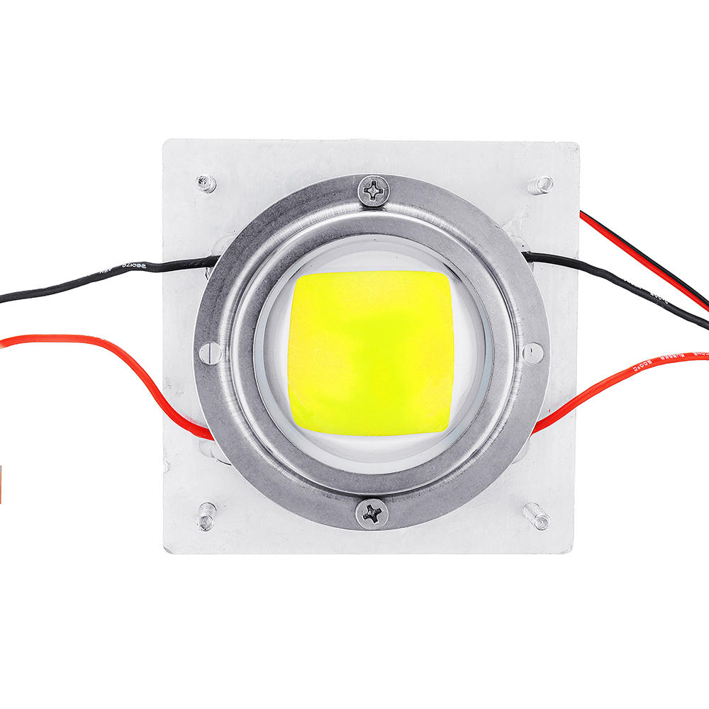 50W White / Pink Color Full Spectrum COB Grow Light Kit Chip Heat Sink LED Lens Module AC170-300V