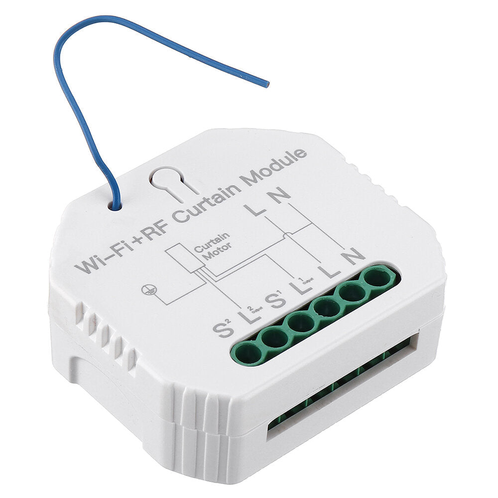 WiFi RF Smart Curtain Blinds Module Switch Roller Shutter Motor Tuya Wireless Remote Control Work with Alexa Google Home